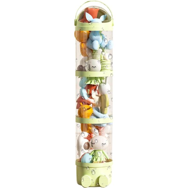 Tube organisateur en peluche transparent 162 cm avec 4 niveaux pour chambres d'enfants