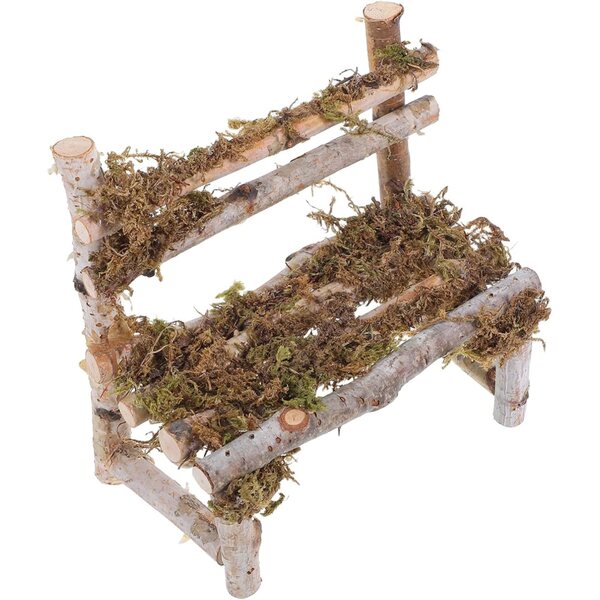Hemobllo Silla De Micropaisaje Miniatura Muebles De Madera para Casa De Muñecas Banco De Jardín Pequeño Accesorios De Decoración para Aldea De Hadas Silla De Aldea De Hadas