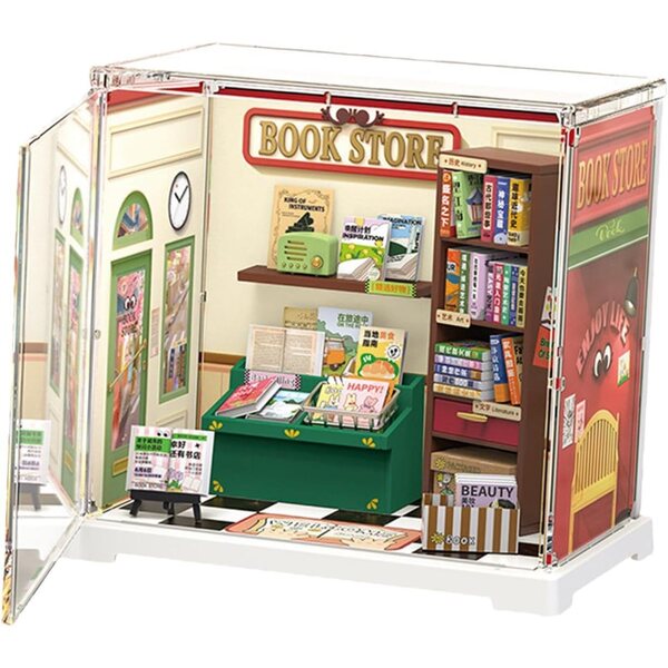 XIAOXIAOYU Miniature House Kit til voksne med møbler og tilbehør, kreativitet og manuelle færdigheder