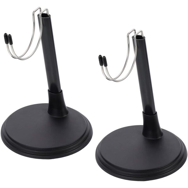 SOLUSTRE Supporto Regolabile per Bambole e Action Figures - Set 2 Pezzi Nero