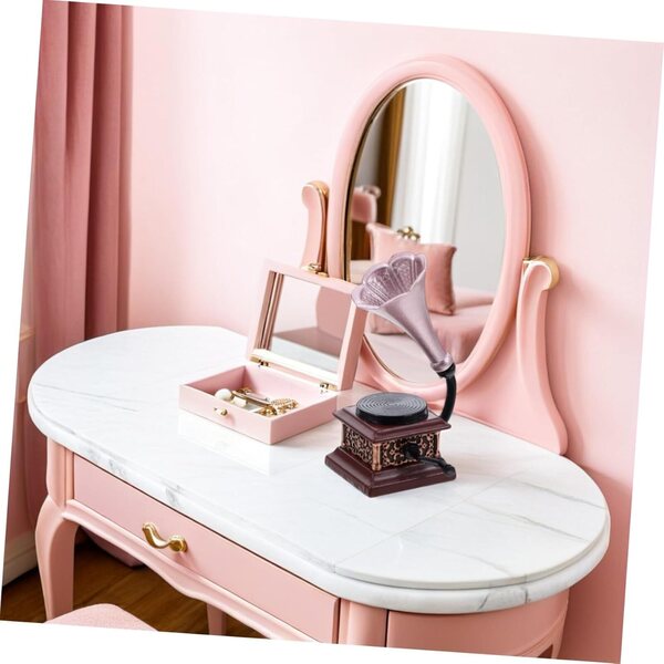 YARNOW Vintage Phonógraph Miniatur für Puppenhaus, realistische Retro-Dekoration