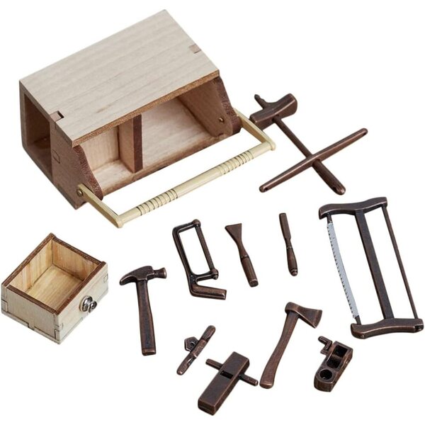 LOGOFUN Lot de 11 Mini Outils pour Maisons de Poupées, Accessoires Réalistes et Résistants