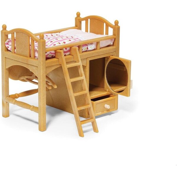 Loft de la Hermana Bed Calico Critters – Nábytek pro domeček pro panenky 1:24