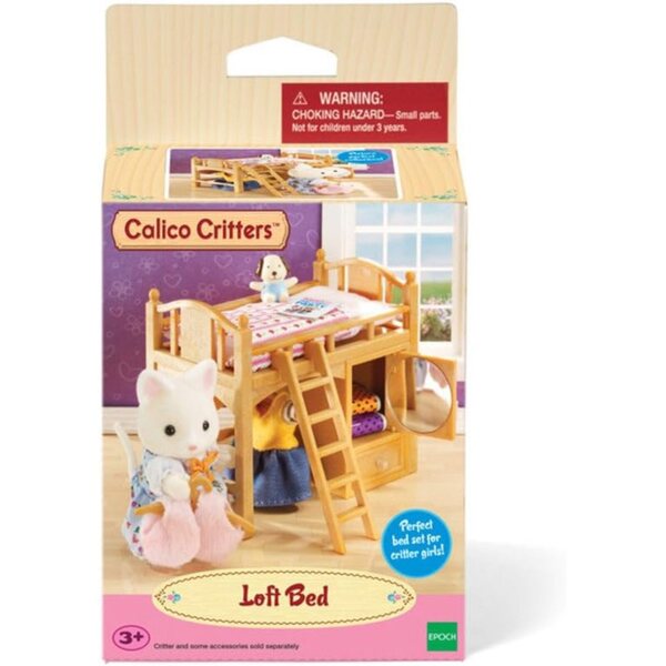 Calico Critters Loft de la Hermana Bett – 1:24 Möbel für Puppenhaus
