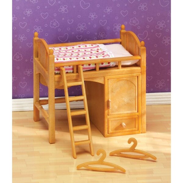 Calico Critters Loft de la Hermana Bett – 1:24 Möbel für Puppenhaus