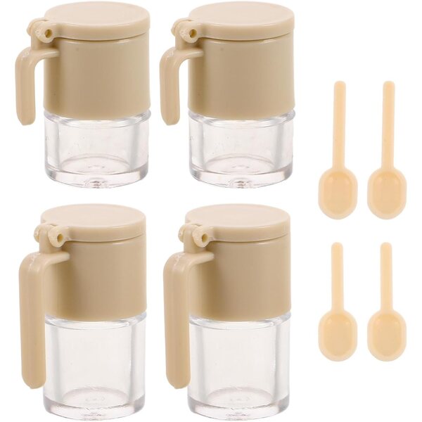 Fraschi Miniature pour Hemobllo Dollhouse, Ensemble de 4 pots en résine décoratifs