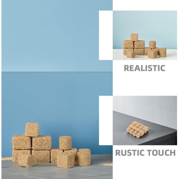 jojofuny 24 dekorative Mini-Heupacas aus Holz für Puppenhäuser und Bastelarbeiten