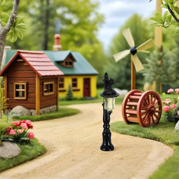Mini Toyvian Deko-Lichter aus Kunstharz, 12 Stück für Gärten und Puppenhäuser