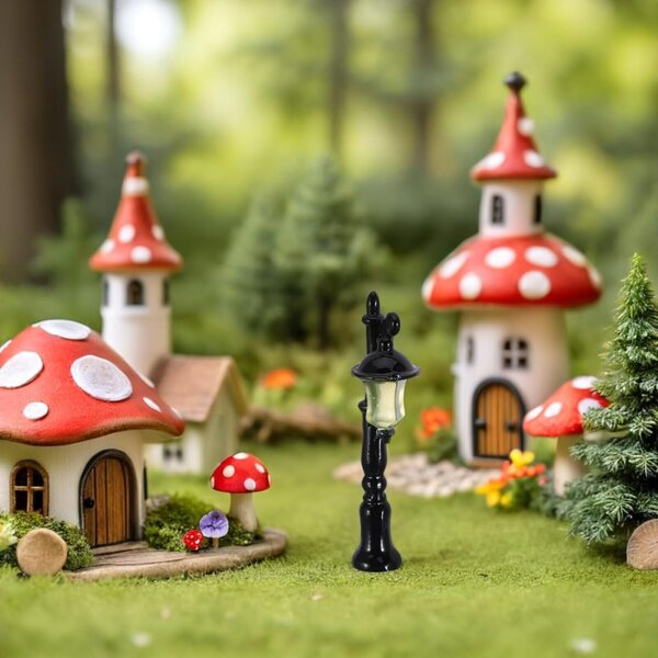 Mini Toyvian Deko-Lichter aus Kunstharz, 12 Stück für Gärten und Puppenhäuser