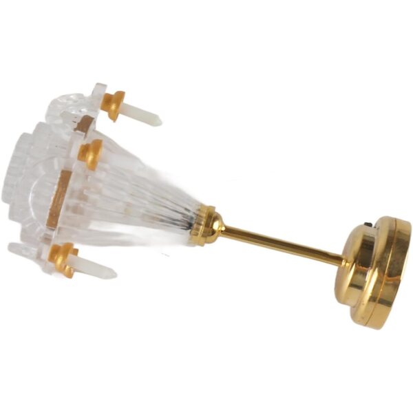 Lampadario Miniatura Cocoarm 1/12 con 5 Luci LED a Candela per Case delle Bambole
