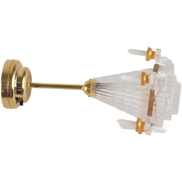 Lampadario Miniatura Cocoarm 1/12 con 5 Luci LED a Candela per Case delle Bambole