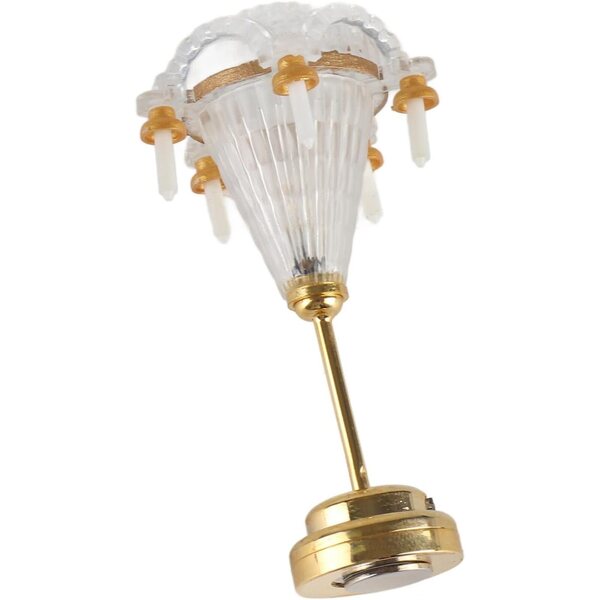 Lampadario Miniatura Cocoarm 1/12 con 5 Luci LED a Candela per Case delle Bambole