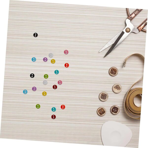 YARNOW 20 bunte Miniaturknöpfe für Puppenkleidung, Kunststoff, 0,4 cm