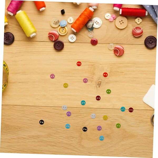 YARNOW 20 bunte Miniaturknöpfe für Puppenkleidung, Kunststoff, 0,4 cm