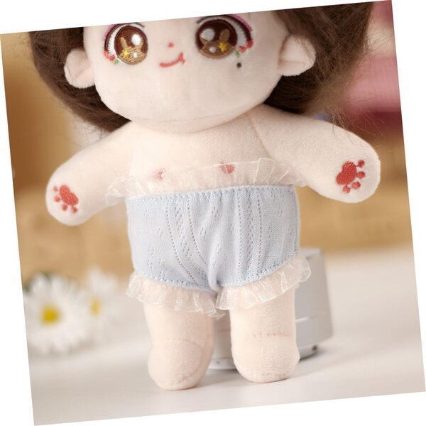 Hemobllo Set mit 2 wiederverwendbaren Mini-Stoffhosen für Puppen, 8 x 6 cm
