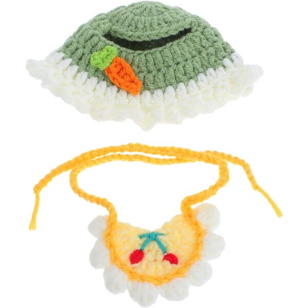 Accessory for Hemobllo dolls: fun and versatile cotton hat and bib