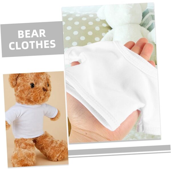 T-shirt Hemobllo Teddy Bear pour poupées de 35 cm, vêtements décoratifs réutilisables