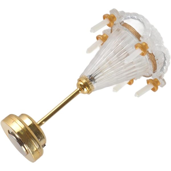 Lampadario Miniatura Scala 1/12 con 5 LED Candela per Casa delle Bambole Ejoyous