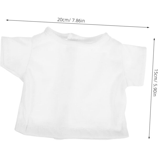 Hemobllo 5 Stück bunte Teddybär-T-Shirts für 18 Zoll große, elegante und weiche Puppen