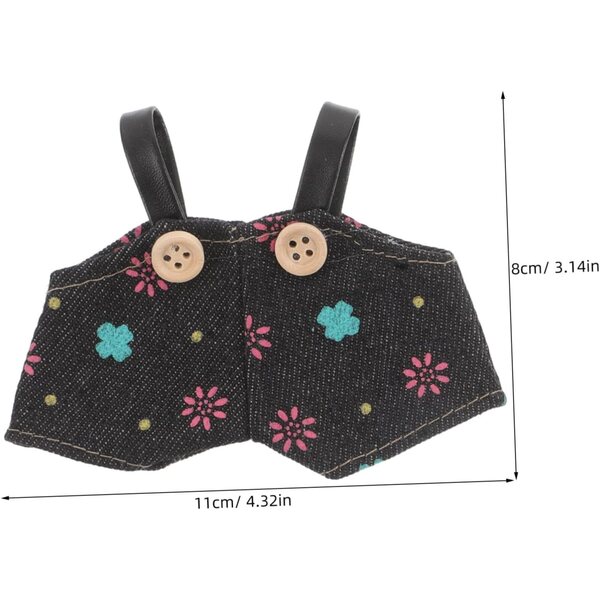Hemobllo-Set mit 3 Jeanshosen für Puppen und Bären aus weichem Denim-Stoff