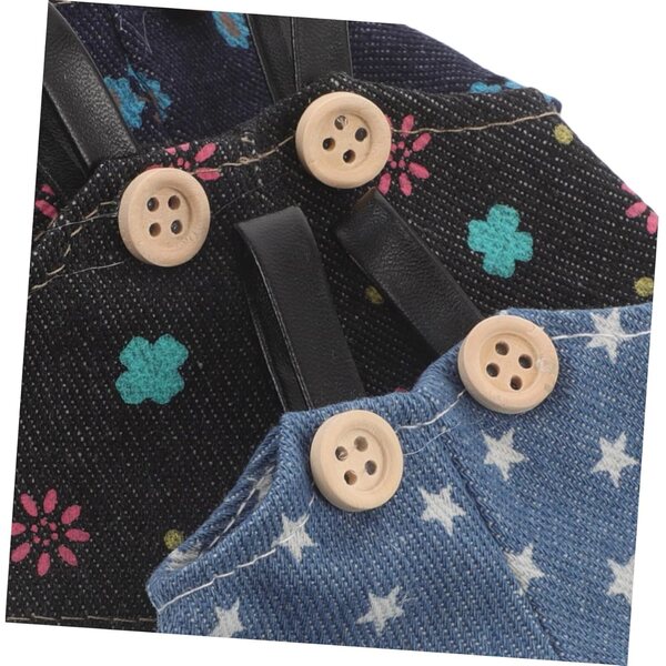 Hemobllo-Set mit 3 Jeanshosen für Puppen und Bären aus weichem Denim-Stoff