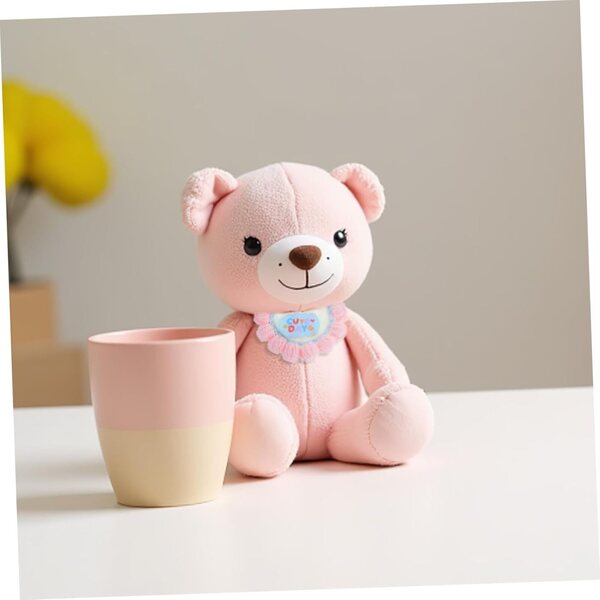 Hemobllo Ropa para Muñecas de Peluche Conjunto Reutilizable de Babero y Diadema Floral para Osos de Peluche y Figuras Coleccionables Ropa y Artesanal para Muñecas Infantiles