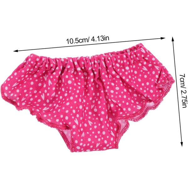 Pantalons réutilisables Hemobllo pour poupées de 18 pouces - Ensemble de 4 pièces colorées