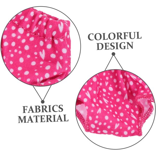 Pantalons réutilisables Hemobllo pour poupées de 18 pouces - Ensemble de 4 pièces colorées