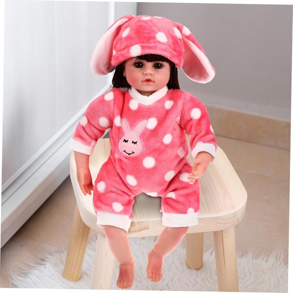 Conjunto de roupas de boneca Hemobllo em pelúcia monocolor, fácil de usar