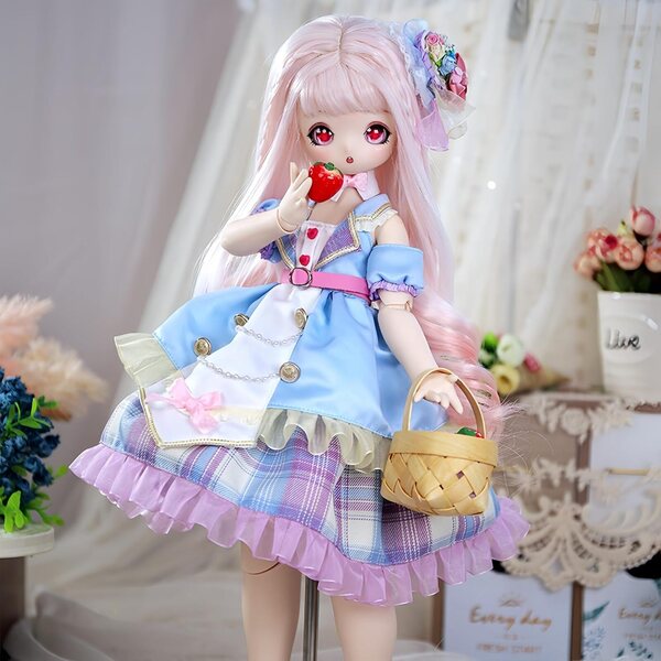 Handgefertigtes Kleid für 1/4-BJD-Puppen, elegant und vielseitig, für viele Anlässe geeignet