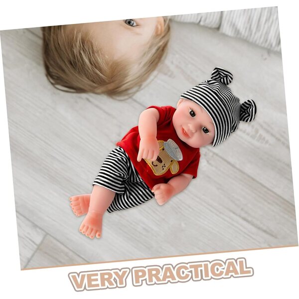 YARNOW Conjunto de Ropa para Muñeca de 10 Pulgadas Sombrero y Pantalón de Algodón, Diseño Moderno y Fácil de Limpiar para Niños en Juegos de rol y Fiestas