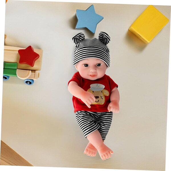 YARNOW Conjunto de Ropa para Muñeca de 10 Pulgadas Sombrero y Pantalón de Algodón, Diseño Moderno y Fácil de Limpiar para Niños en Juegos de rol y Fiestas