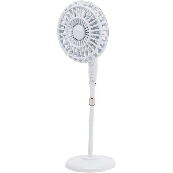 Ventilatore da Pavimento Miniatura 1:12 in Lega Retrò per Casa delle Bambole Hamwesh
