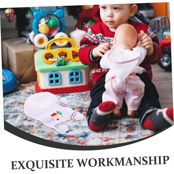 YARNOW Disfraz Astronaut für Puppen – Weißes Kostüm, einfach zu tragen, 17 x 10,5 x 3 cm