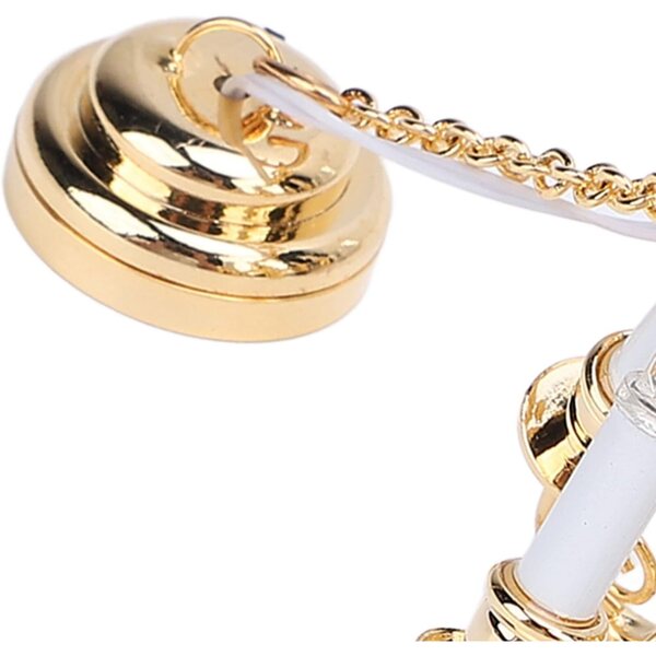 Lampadario in Miniatura 6 Teste in Metallo per Casa delle Bambole Scala 1:12 Alimentato a Batteria