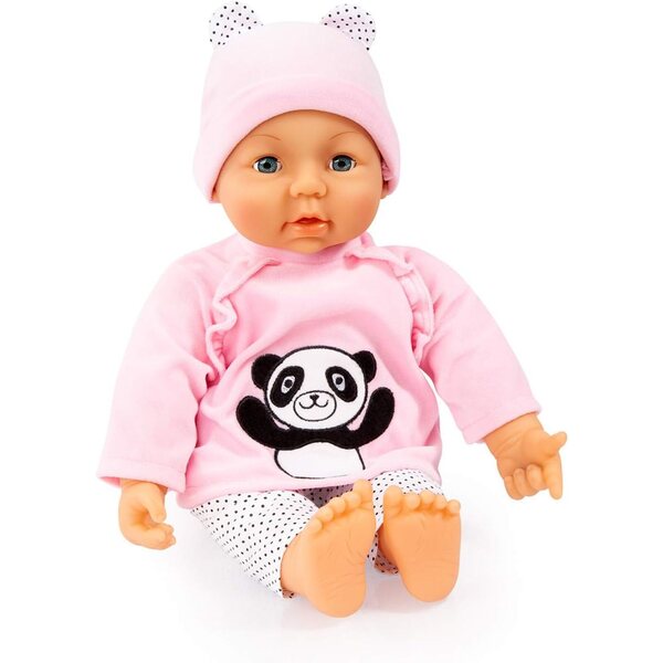 Drabužių rinkinys 40-46 cm lėlėms su kelnėmis, viršutine dalimi ir Panda Bayer Design kepure