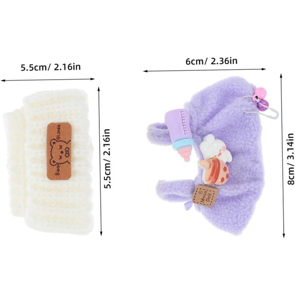 Hemobllo Elegantes Set aus Kleidung und Accessoires für Sammlerpuppen