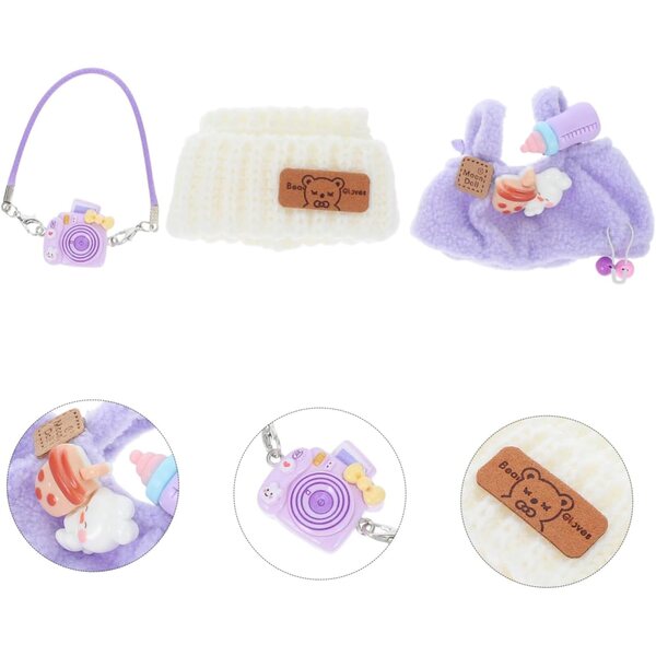 Hemobllo Elegantes Set aus Kleidung und Accessoires für Sammlerpuppen