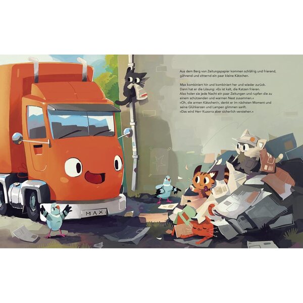Max Müllauto – Kleine Reifen, großer Held: Kinderbuch auf Deutsch