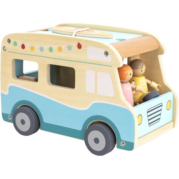 Viga Toys Camper Van jeu éducatif sûr en bois pour jeunes enfants