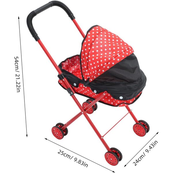 Hemobllo Realistische Puppe Cochettino aus Oxford-Leinwand, Rot, 54 x 25 x 24 cm