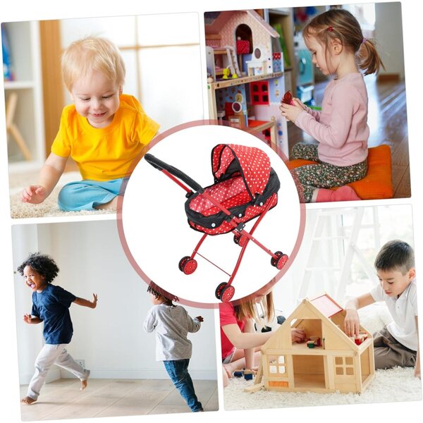 Hemobllo Realistische Puppe Cochettino aus Oxford-Leinwand, Rot, 54 x 25 x 24 cm