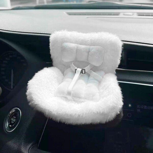 Hrippy Plush Safety Asiento voor poppen, auto-decoratief accessoire