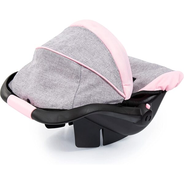 Bayer Design Neo Vario : poussette de poupée réglable, pliable et accessoirisée rose/gris