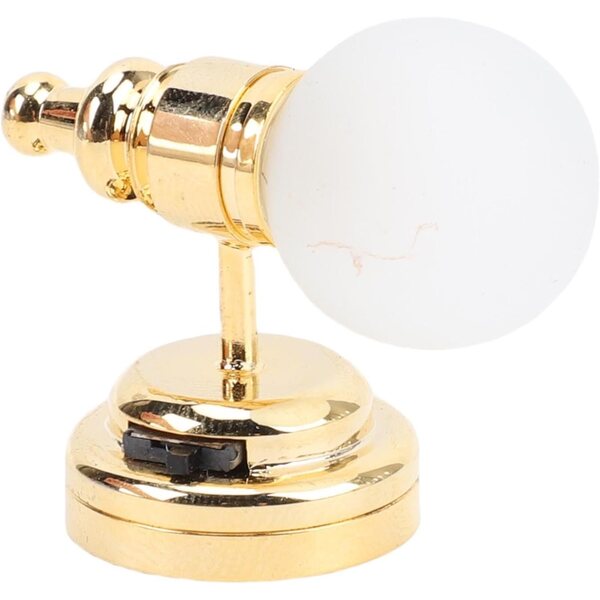 Mini Lampada da Parete LED per Casa delle Bambole 1:12 con Interruttore a Levetta