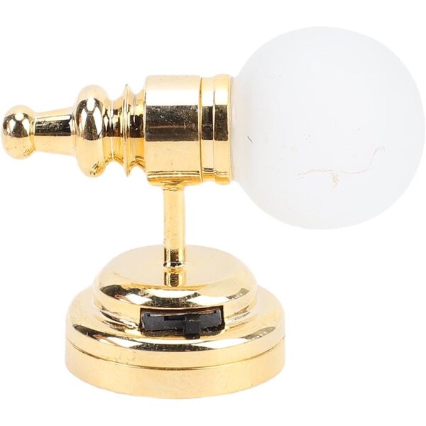Mini Lampada da Parete LED per Casa delle Bambole 1:12 con Interruttore a Levetta