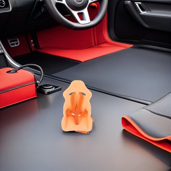 Silla para Muñecas con Clip para Rejilla de Aire Asiento Decorativo Pequeño para Interior de Coche Accesorio Portátil para Peluches Decoración Divertida para Viajes
