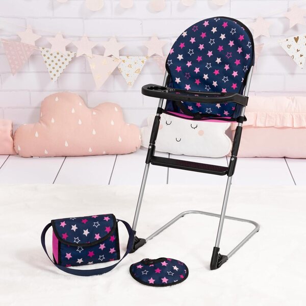 Bayer Design 63216AB Trona para muñecas, Cama para muñecos, Bolsa, Peto, Accesorios para muñecas, Set de Juego