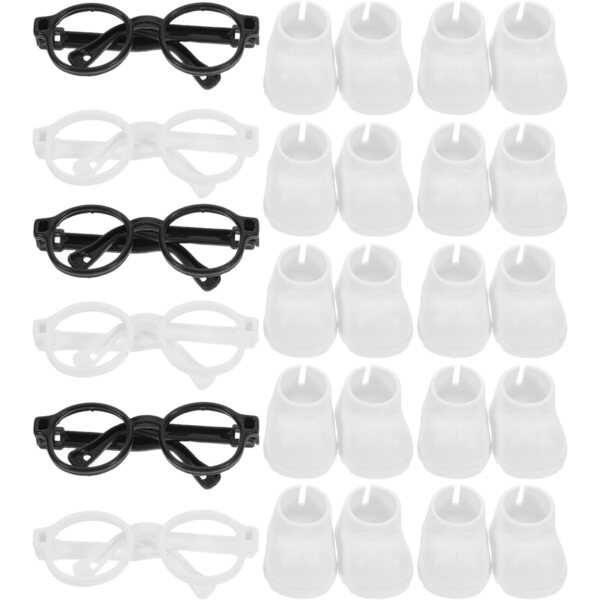 YARNOW Mini-Schuhe und Brillen für Puppen – vielseitiges, stilvolles Zubehör für Figuren