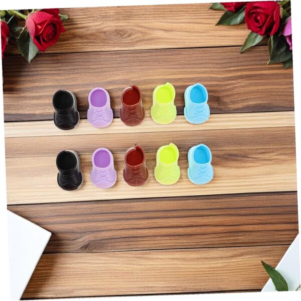 YARNOW 40 Pares Miniaturschuhe für bunte Puppen, Puppenhauszubehör